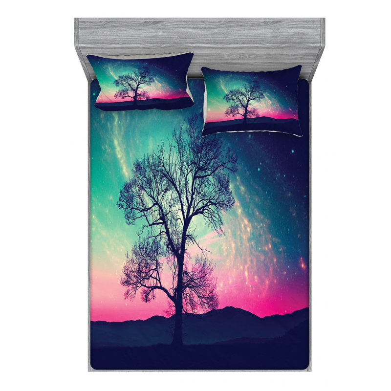 Microfiber Sheet Set, Queen Sheet Set with Fitted Sheet