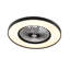 Ventilateur de chambre à coucher 23 po avec télécommande, à intensité variable, 8 pales, moteur CC réversible, avec lumière DEL