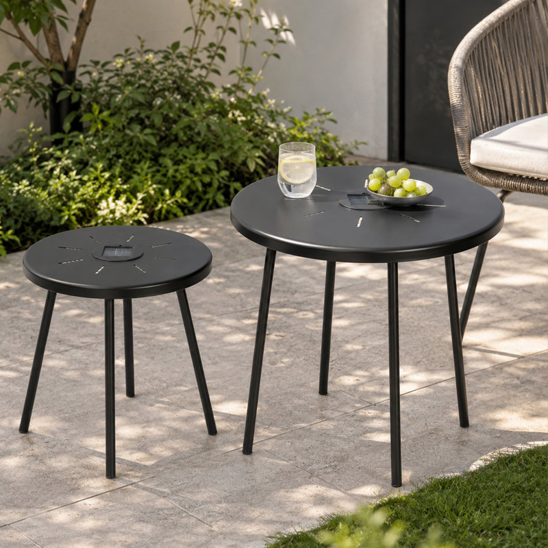Ensemble de 2 tables d'appoint Borvane
