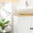 Modern White Bathroom Under Sink Locker, Double Doors And Adjustable Shelf For Wall Mount Efficient Storage Unit Space Drawer Unit, With