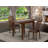 Mahogany Finish Solid Wood Top Dining Table Set-701229917