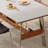 Vintage Durable Rock Slab Storable Dining Table-107803117