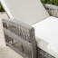 Patio Reclining Chaise Lounge With Cushions For Backyard/Poolside/Garden-1197285893