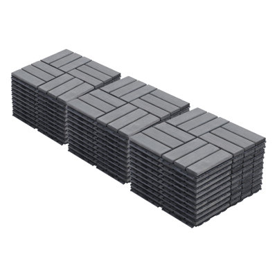30 carreaux de terrasse à emboîtement