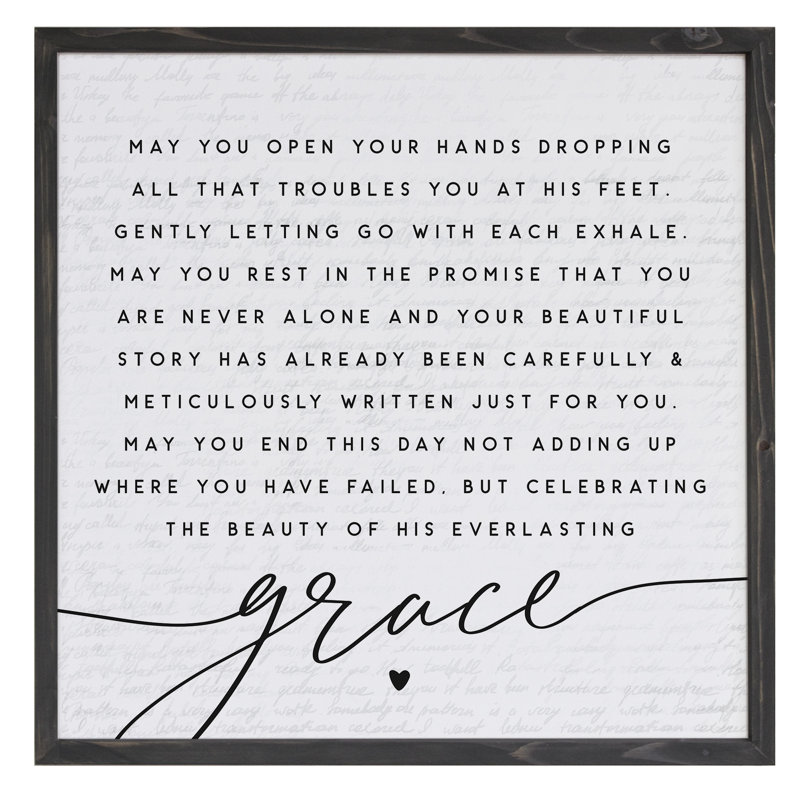 May You Open Simply Said 24" x 24" Framed Art