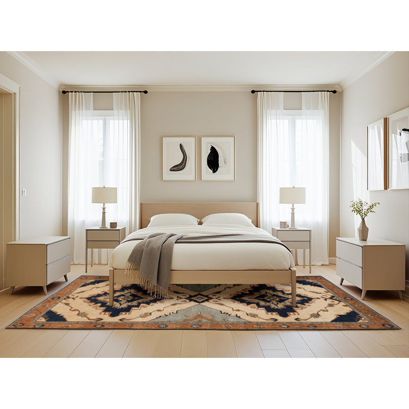 Tapis brun lavable à la machine, Rectangle de 5 pi x 8 pi