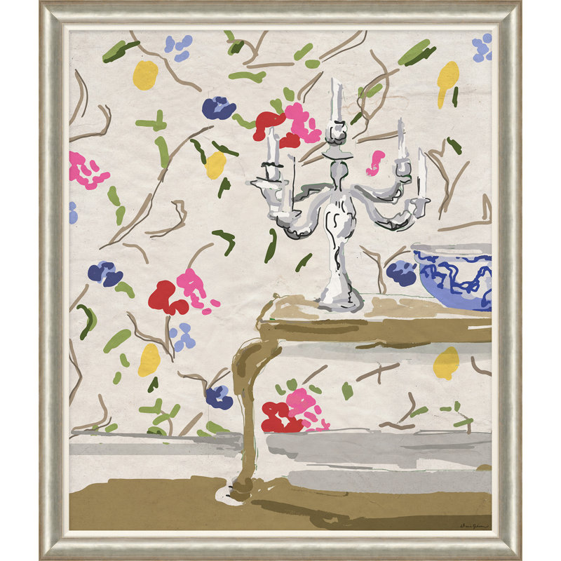 «Sissinghurst with Candelabra» par Dana Gibson, encadré