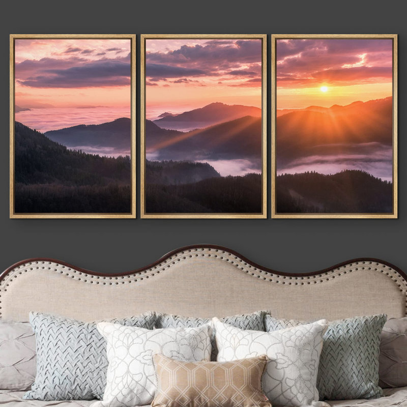 Chaîne de montagnes, Nature, Paysage naturel, Pastel, Soleil, soleil, réalisme, réalisme, paysage rustique, froid