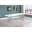 Ensemble de salle à manger rectangulaire en verre transparent avec chaises en velours L 95 po x l 46 po Borel-1811742480-1811497688-1751440889