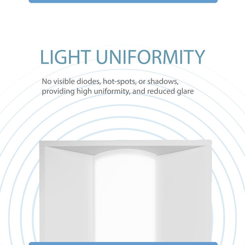 Dimmable Troffer Ceiling Light, 1.96" H x 47.80" W x 47.80" D
