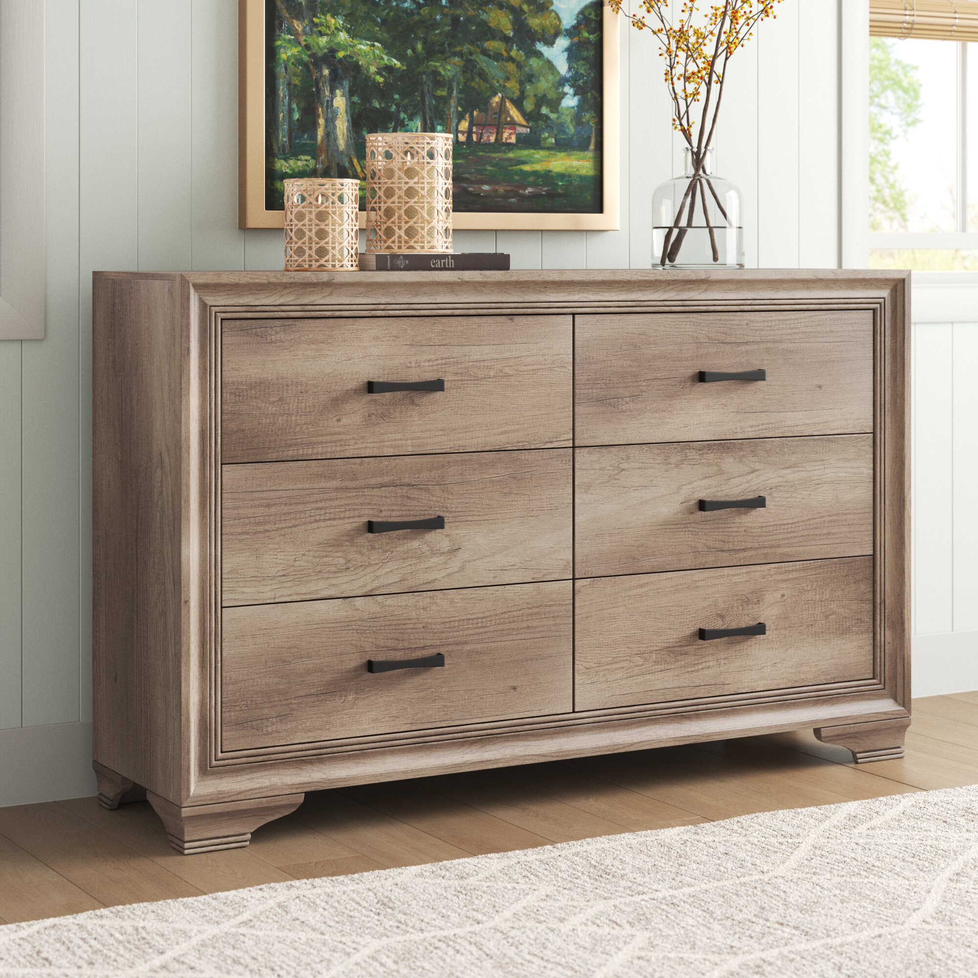 Light brown outlet wood dresser