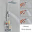 Robinet de douche thermostatique avec valve brute