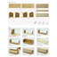 Home Storage Rack Cabinet Cupboard Home Organizer Chinese Style Bamboo Holder
