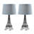 Eiffel Tower Table Lamp- Blue Shade 2 Pack