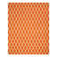 Geometric Tufted Wool Orange Area Rug-16356643