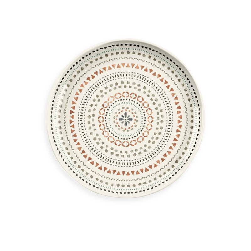 Scoggins Mandala Planta 21.5cm Melamine Salad Plate