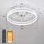 Ventilateur de plafond à DEL en acrylique de 19,7 po avec télécommande Firebaugh-1332741412
