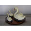 Ensemble de 5 statues Zahara Swan sur base de marbre