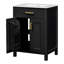 24"Bathroom Vanity Combo With Ceramic Sink, Luxurious Space-Saving Vanity - W24"*D18"*H34"Inch, 2 Soft Close Doors