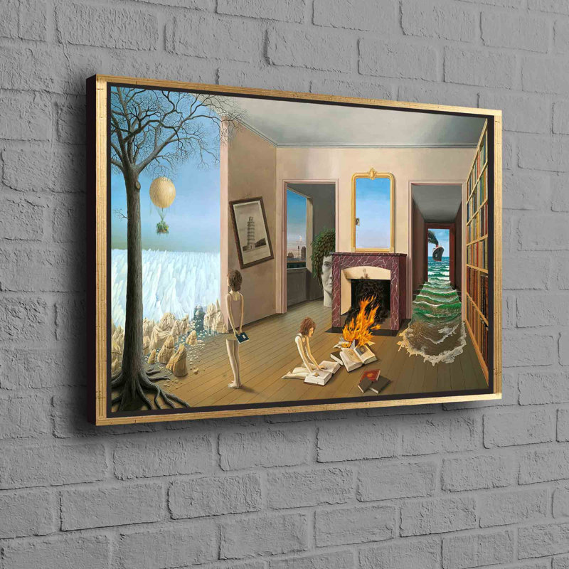 Dominique Appia Entre Les Trous De La Memorie Reproduction Wall Decor For Art Lovers Seeking Unique Surreal Printed Canvas Art For Home Decoration