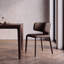 Chaise d'appoint rembourrée en cuir avec siège rembourré et siège en cuir Saddle-916828046