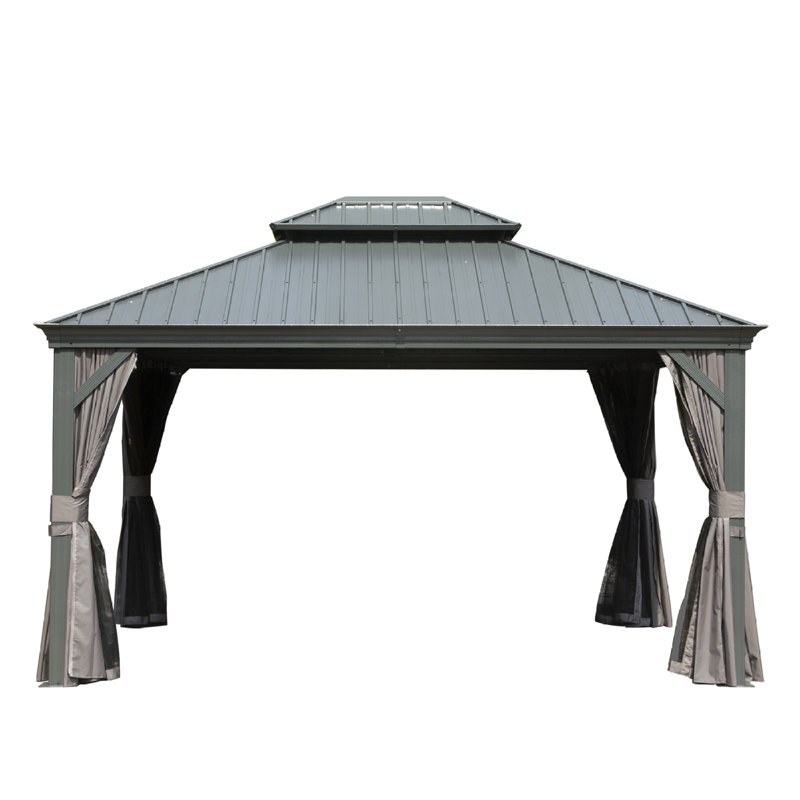 Abri et abri de jardin modernes (doit inclure le cadre), terrasse de toit en acier 10 x 12