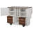 54" Farmhouse Kitchen Island with Drop Leaf-1381141723