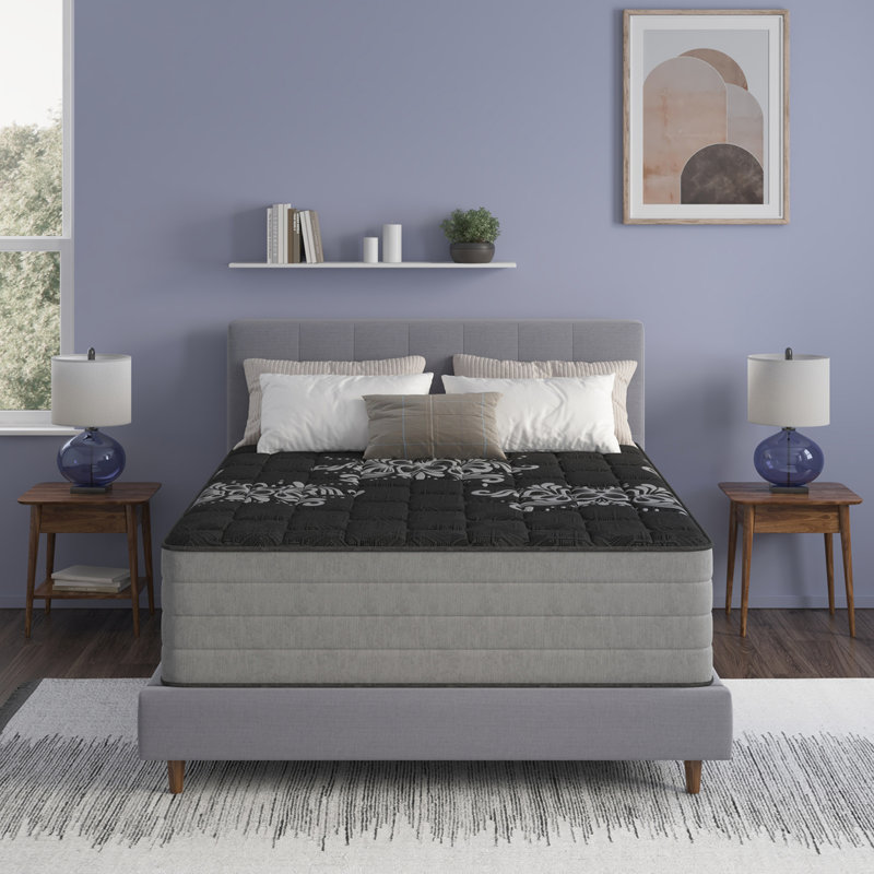 14" Heavy Duty  Firm Quilted Mattress, Queen