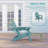 Folding Adirondack Chair with Retractable Ottoman and Cup Holder, Outdoor HDPE Lounge Chair-1949768059