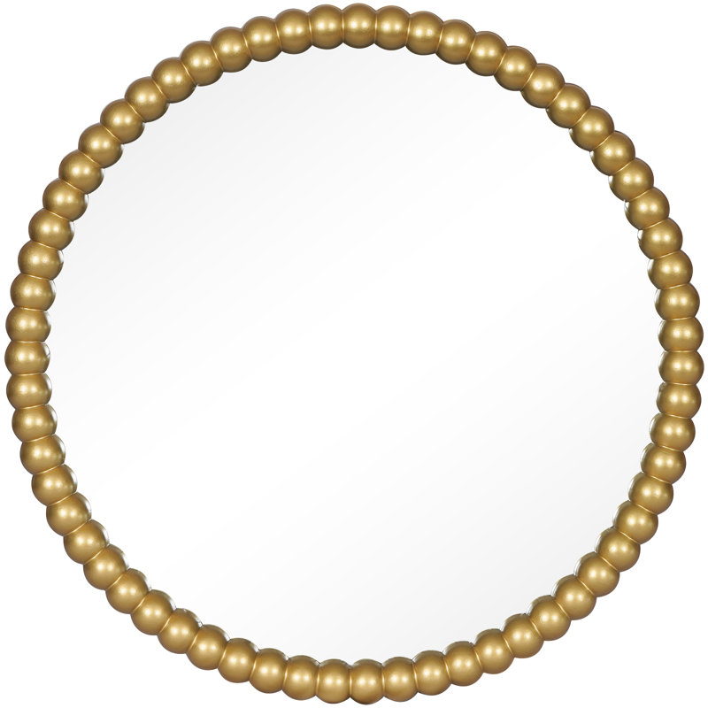 Miroir d'appoint Ayde, Doré, 28 po x 28 po