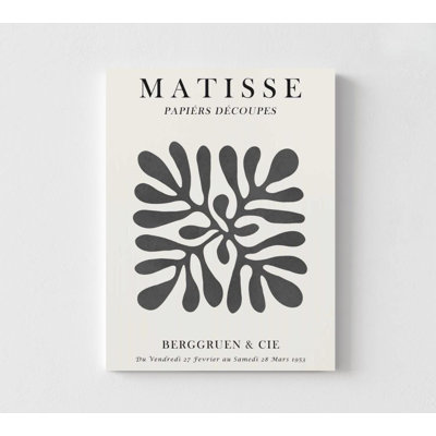 Impression florale murale: collage inspiré de Matisse