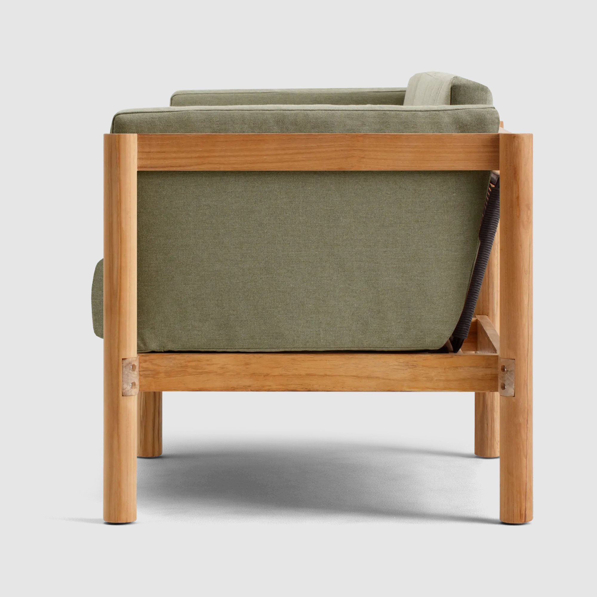 Haven Teak Outdoor Lounge Chair , Sunbrella® Cushions Included, Sunbrella Leaf