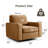 36.2" Wide Upholstered Swivel Accent Armchair-311244083
