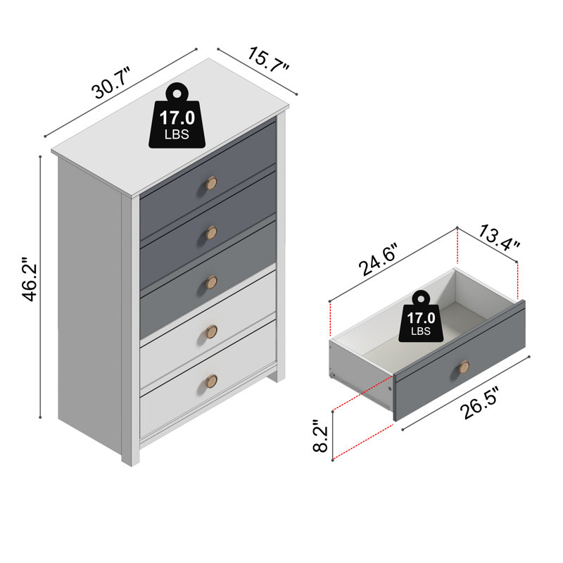 Asro Scandinavian 2 Piece Bedroom Set