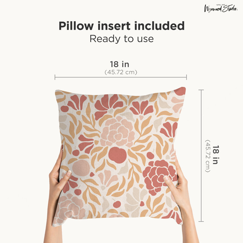 Floral Throw Pillow