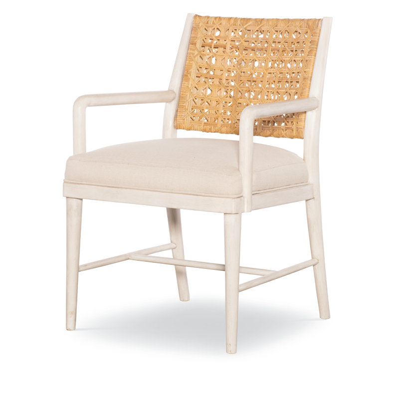 Naples Upholstered Arm Chair, Natural