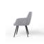 Chaise d'appoint moderne rembourrée Mid-Century avec dossier capitonné, ensemble de 2-440143291