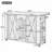 Outdoor Kitchen Island Fir Wood Kitchen Island with Stainless Steel Top-1313365868
