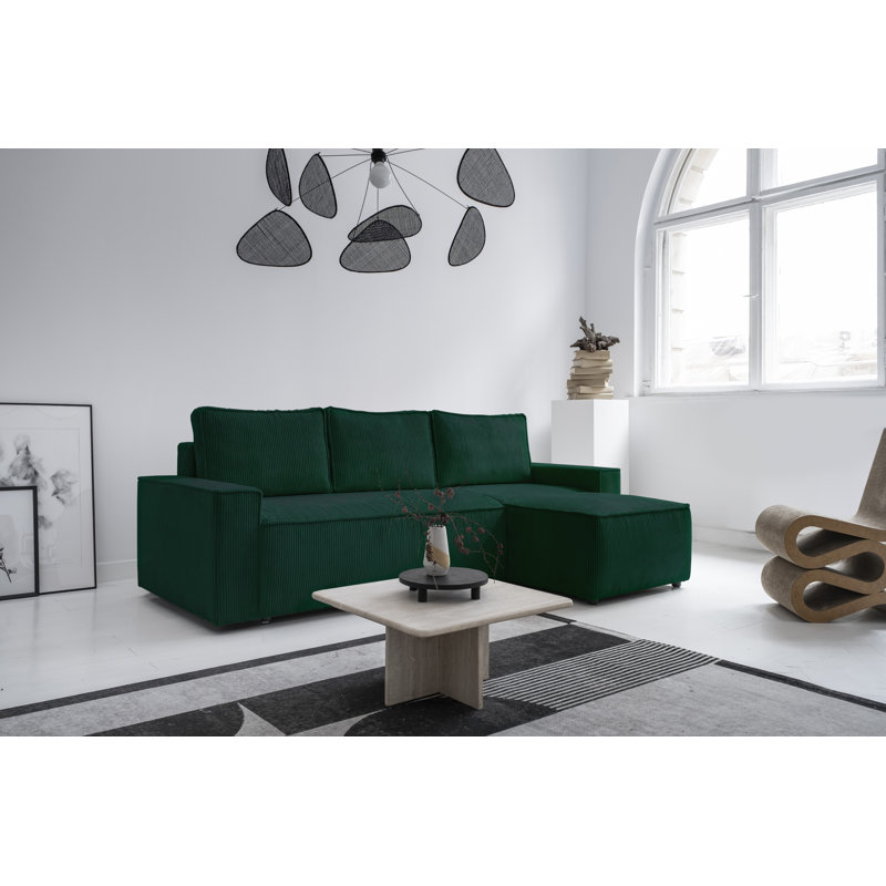 Brave Dave Corner Sofa, Bottle Green