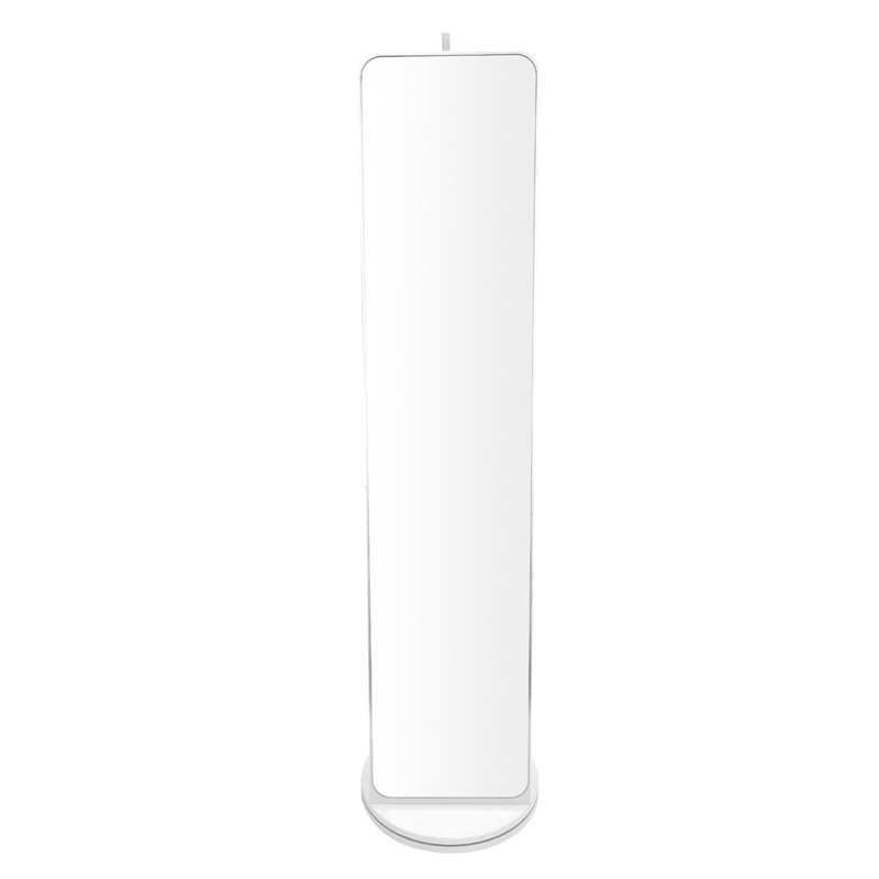Square Floor Mirror, White