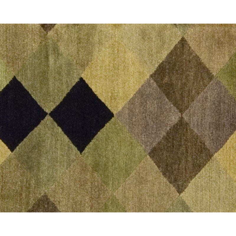 Argyle Wool Geometric Area Rug, Rectangle 9' x 12'