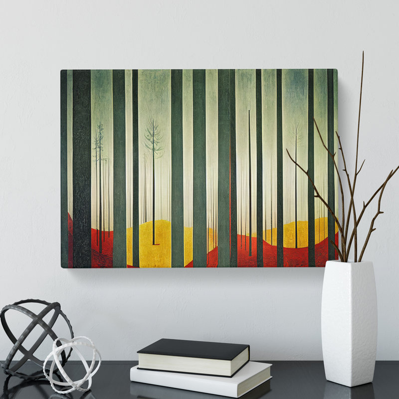 Enigmatic Abstract Forest - Wrapped Canvas, 50cm H x 76cm W x 3cm D