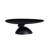 Modern Oval Coffee Table, 47.27" Fiberglass Pebble-stack Base-123028472