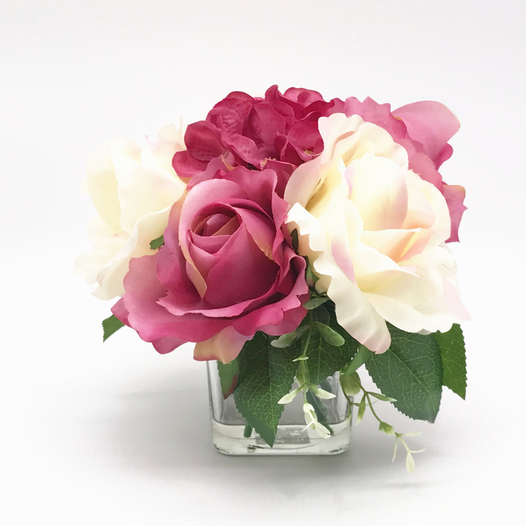 Silk Mixed Assortment Arrangement in Vase House of Hampton®