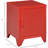 Industrial End Table, Living Room Side Table With Locker-Style Door And Adjustable Shelf