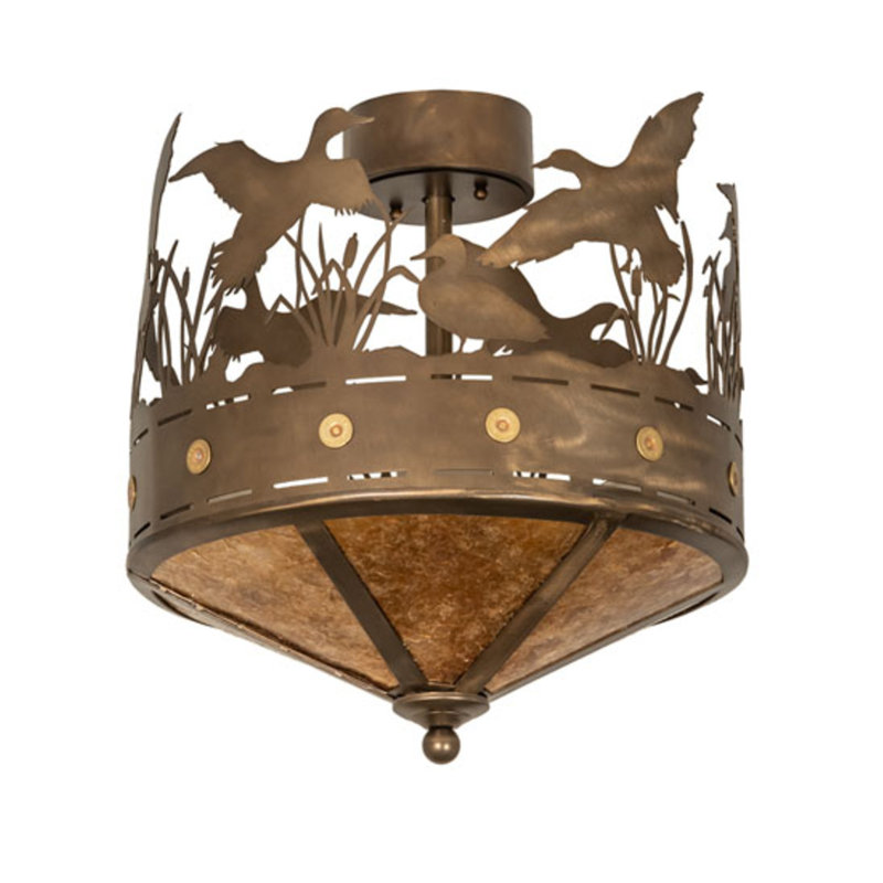 Ducks In Flight 4 - Light Semi Flush Mount