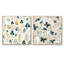 Wallasey - Ensemble de 2 collages carrés floral et botanique-101861508-101861504