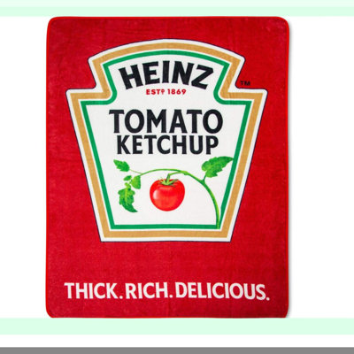Ultimate Comfort Ketchup Red Fleece Throw Blanket 45x60