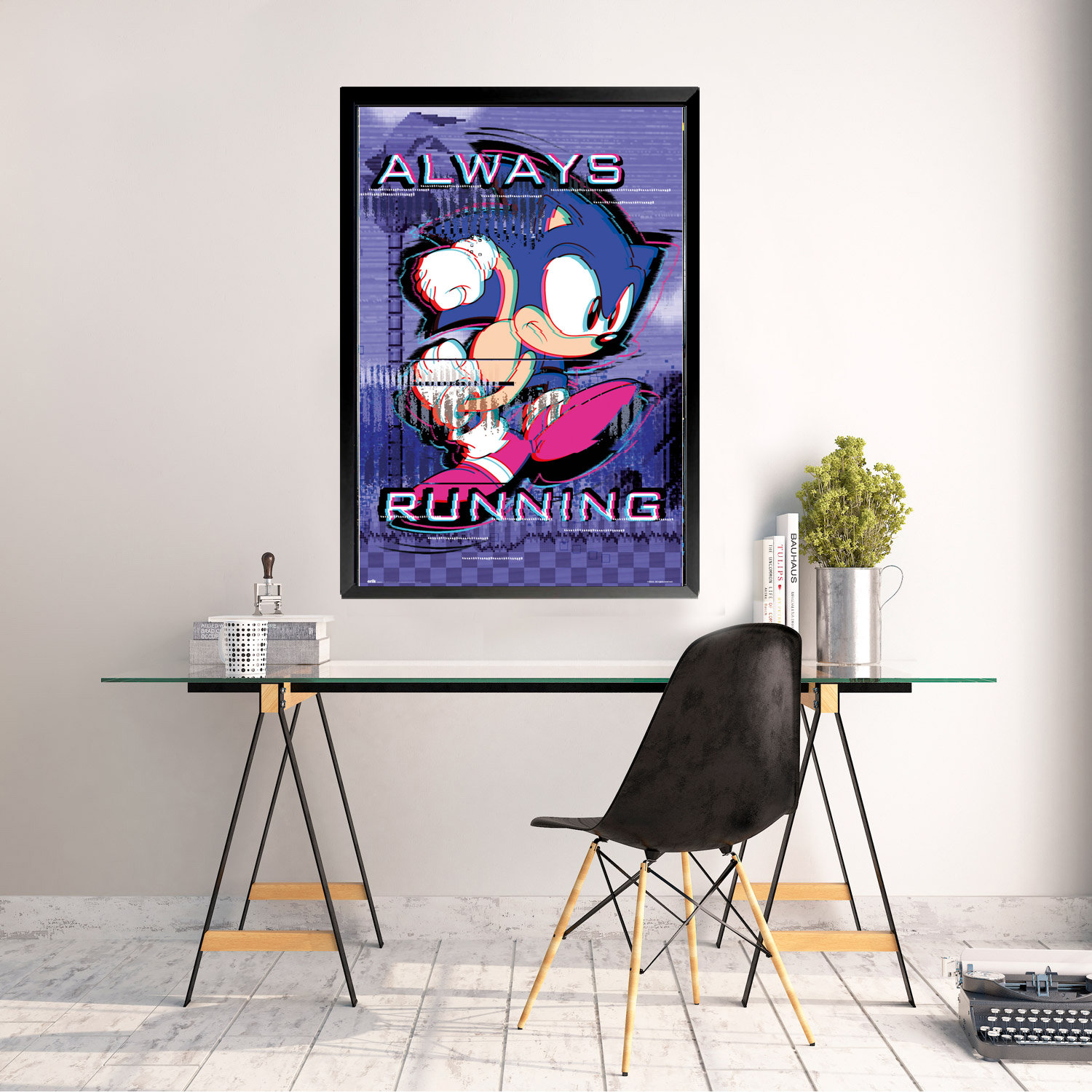 Buy Art For Less FRAMED SONIC THE HEDGEHOG II 36x24 Art Print