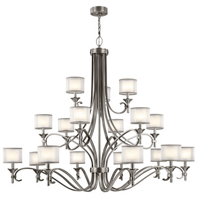 Lacey 18 - Light Dimmable Tiered Chandelier